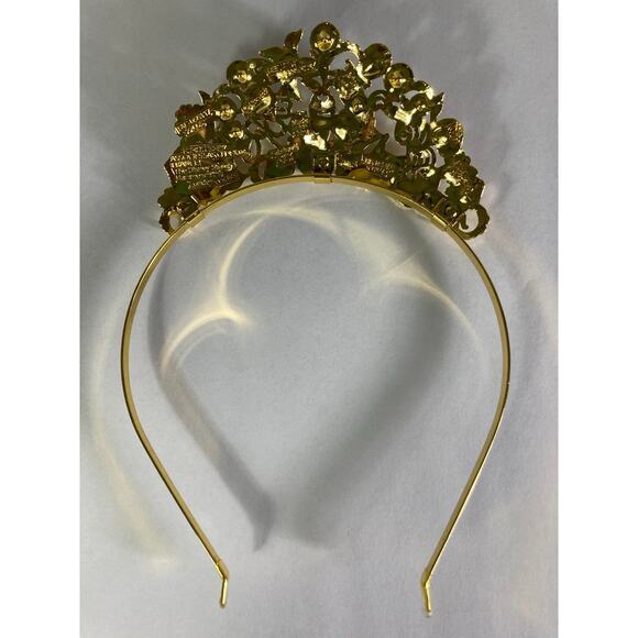 Disney Princess Gold Tiara for Kids Girls Rhinestone Crown Costume Accessory - Picture 8 of 10